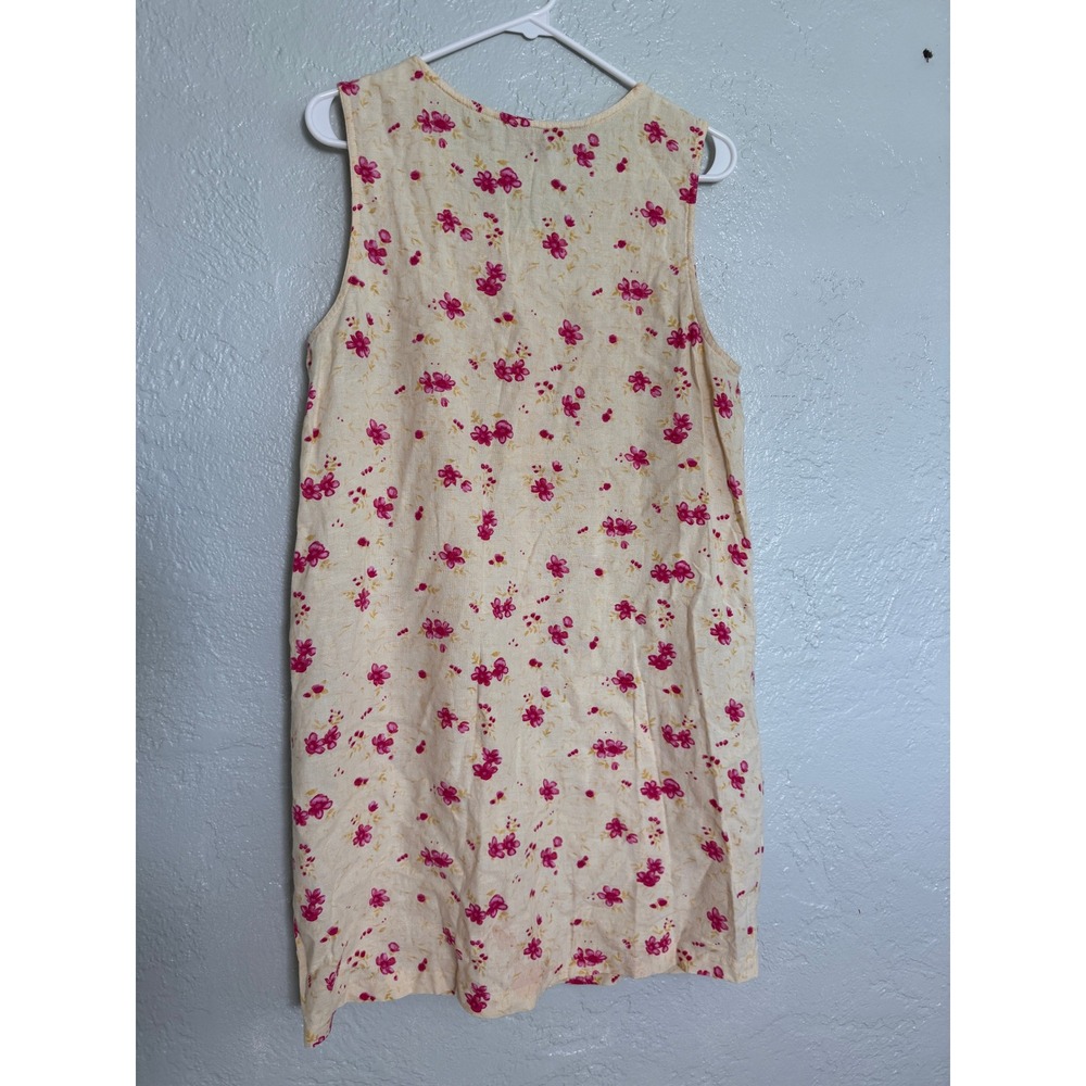 Westbound‎ Womens Floral Linen Button Front Dress W/Pockets Size M - Picture 4 of 7